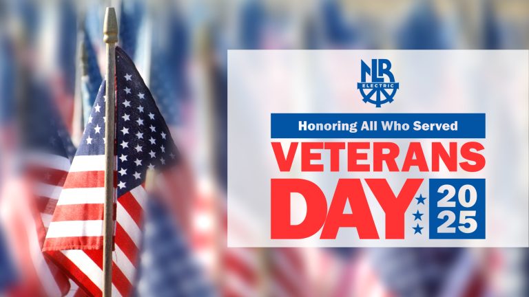 North Little Rock Electric Veterans Day Graphic