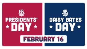 NLR Electric will be closed on 2/16/2026 for Presidents' Day and Daisy Bates Day