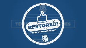 Technical Difficulty has been resolved